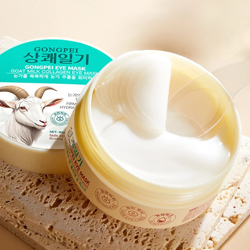 60 stücke GONGPEI Ziege Milch Kollagen Augen Maske Anti Augenringe Feuchtigkeitsspendende Anti-aging Bleaching Auge Patches Koreanische Hautpflege