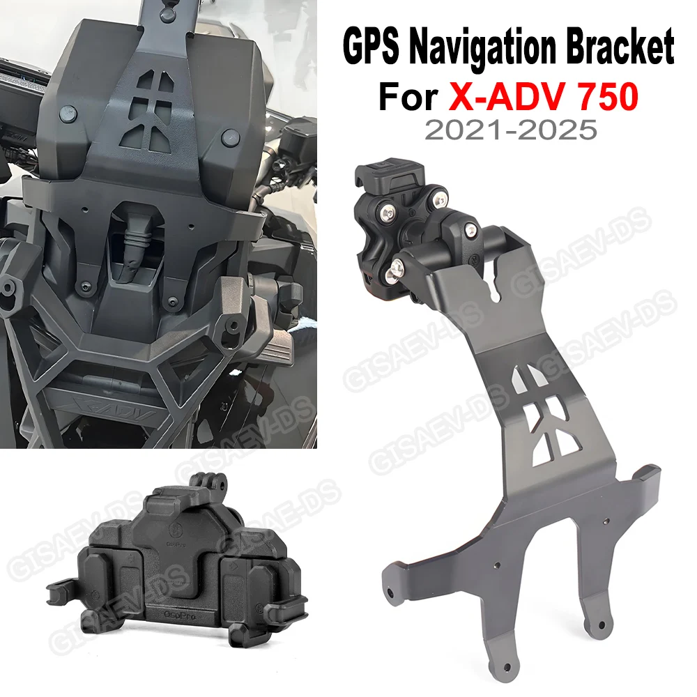 For Honda X-ADV 750 XADV 750 X ADV 2021-2025 Motorcycle Windshield GPS Navigation Mount Bracket Navigation Windscreen GPS Holder