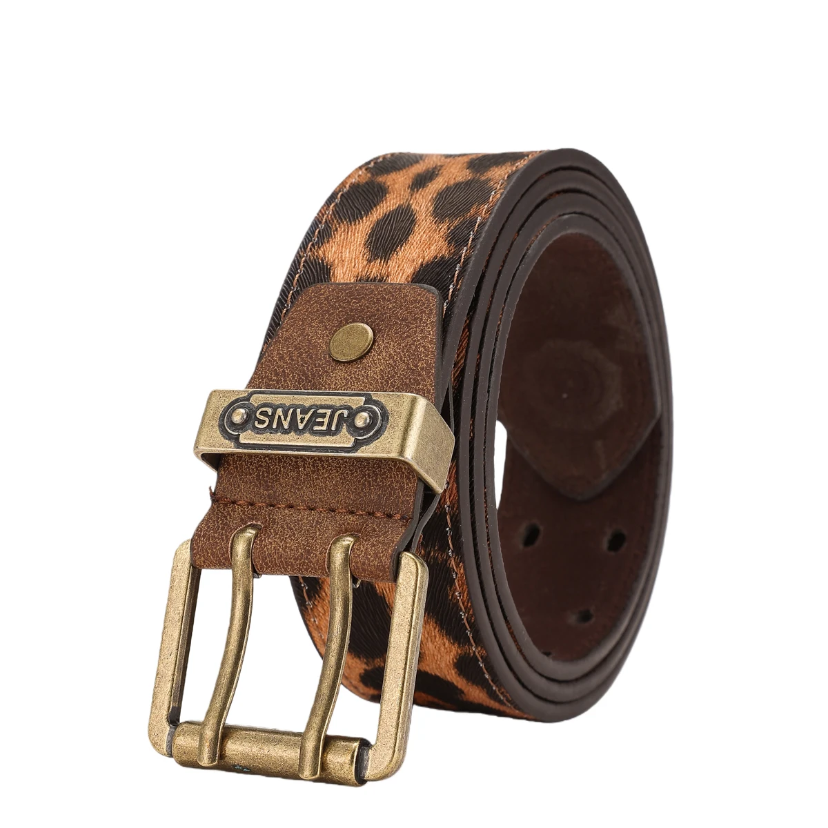 A PU belt suitable for both men and women, combining the style of western denim and retro, is perfect for daily casual outings