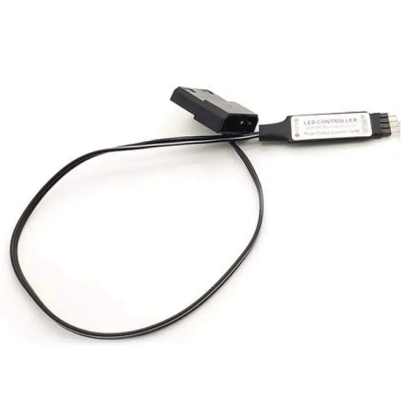 BAAR-3X Computer Fan Lighting Effect Controller,5V 3-Pin/12V 4-Pin RGB Equipment Wire Control/Remote Controller With On/Off