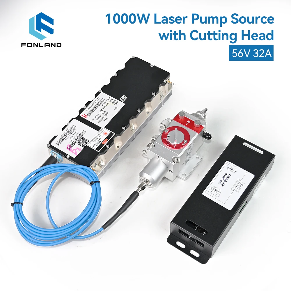 Fonland Raycus 1000W 3rd-gen Modified Laser Pump SMA905 Direct Output Upgraded Water Cooling For Metal Wood DIY Cutting