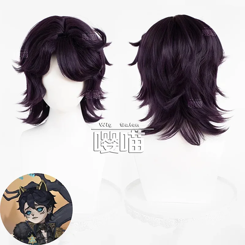 LQHermit ألفا لورينز شعر مستعار تأثيري لعبة الهوية الخامس مقاومة للحرارة الاصطناعية أنيمي هالوين تأثيري ازياء الناسك ألفا لورينز واي #2