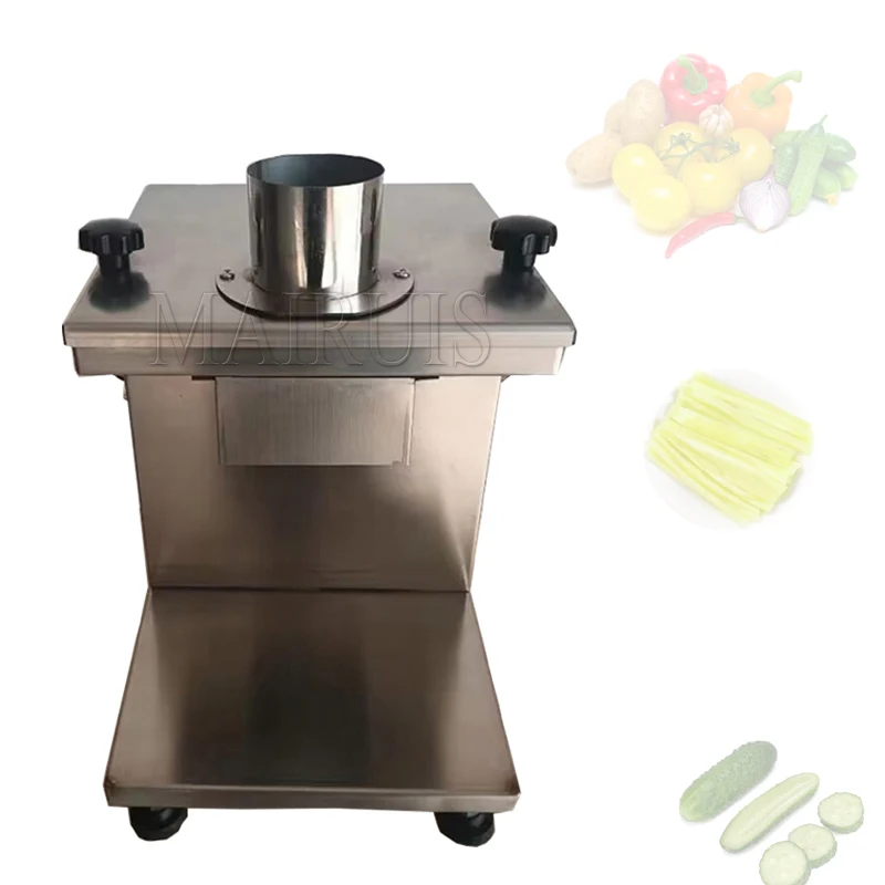 

Commercial Electric Vegetable Slicer Shredder Multi-function Automatic Cutting Machine Potato Carrot Slicing Shredding 220V