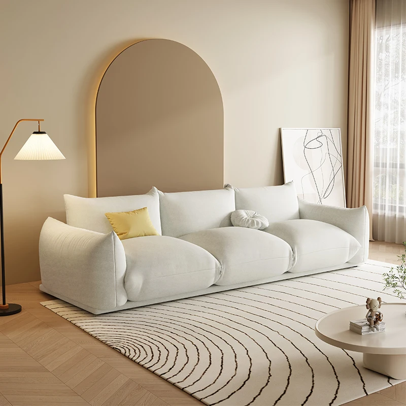 Fabric Sofa Online Celebrity Small Apartment Modern Simple Lazy Cloud Sofa Light Luxury Simple Modern Nordic Ins Style