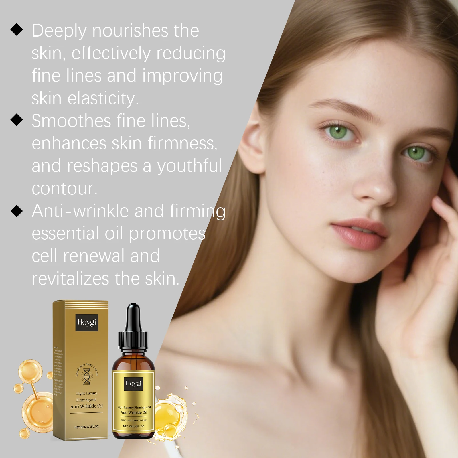 ثبات العناية بالوجه زيت رفع المضادة للتجاعيد يفتيح الخطوط يشد البشرة المغذي تنعيم تليين اشراق مصل الوجه #3