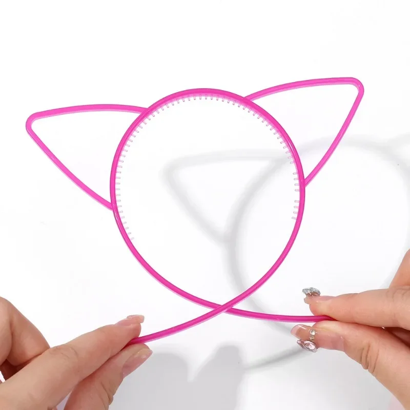 Luminous Cat Ear Headband Fluorescent Hair Band Glow In The Dark for Kids Girls Birthday Halloween Party Decoration Supplies