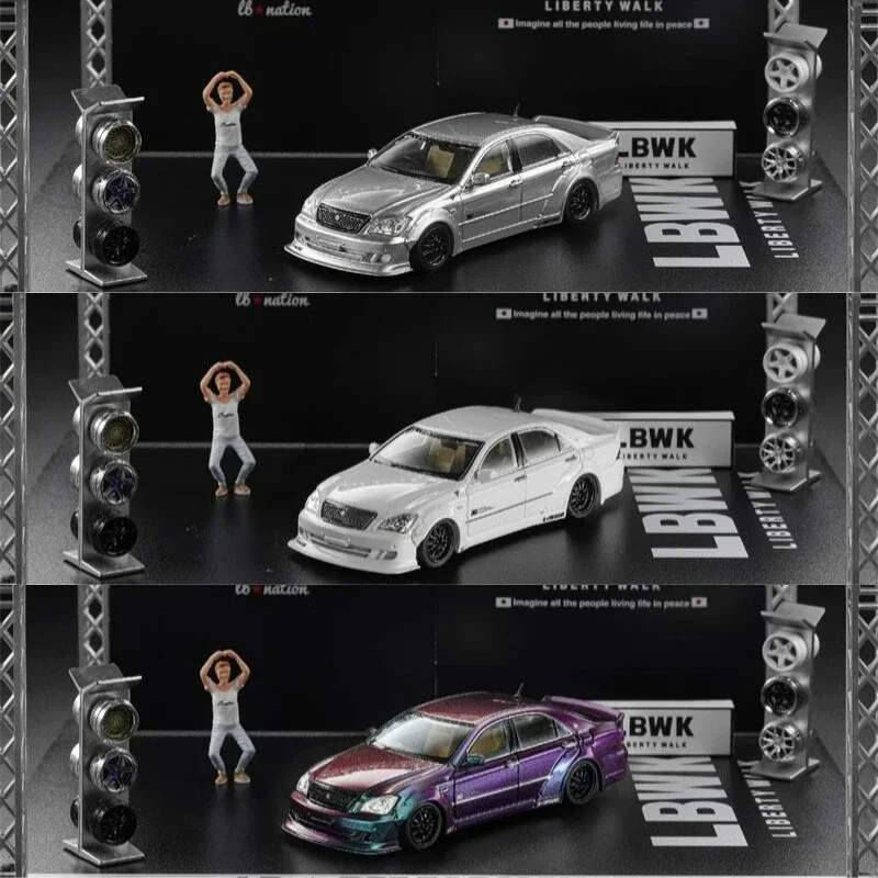 Star รุ่น 1:64 LBWK Crown S180 LB Nation Limited499 รถโมเดลDiecast