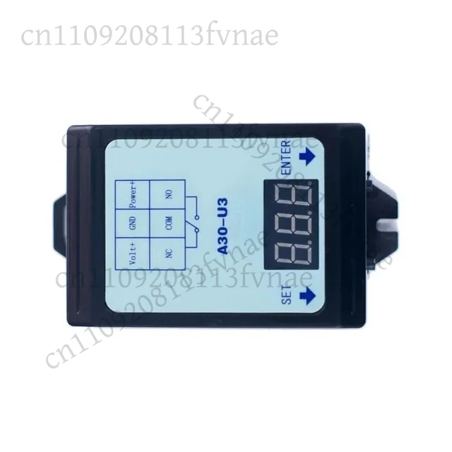 

A30-U3 DC Voltage Relay 6-80V48V60V 30A Detection Control Delay Switch Interval Action