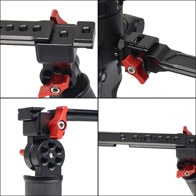 

Dual Gimbal Handgrip For DJI Ronin RS2/3/4 Foldable Carbon Handle Grip 180 Adjustable For DJI RS2/3/4