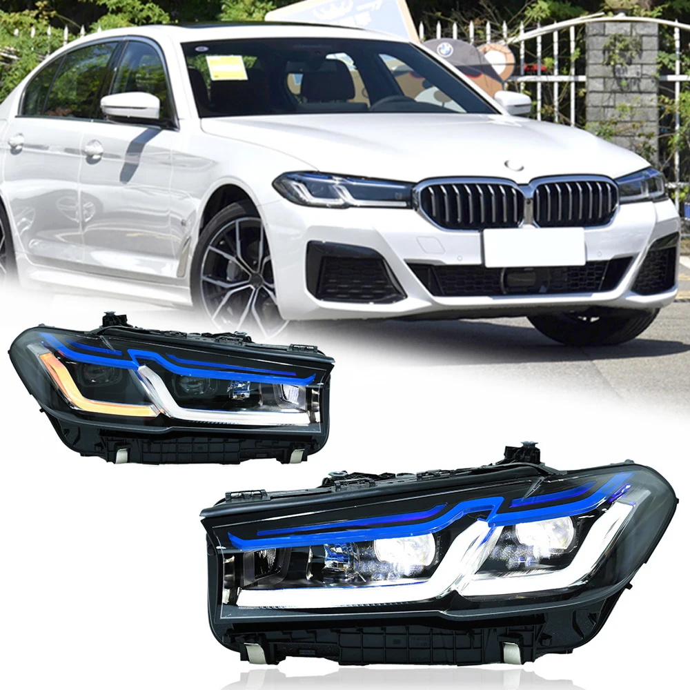 

LED HeadLights For BMW 5 Series G30 G38 18-23 New Style Led DRL Car Head Lamp Assembly Signal Accessories Modified Lamp