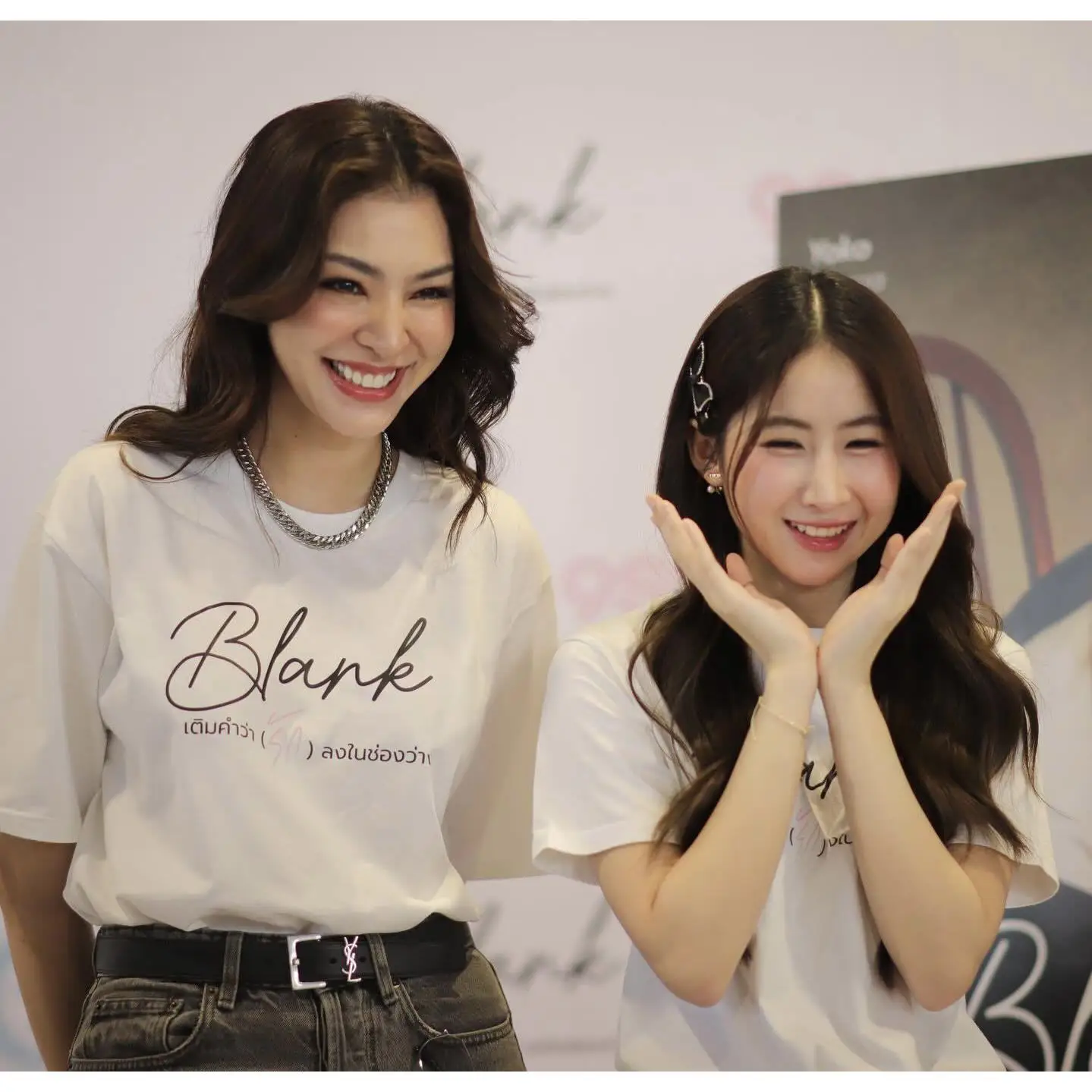 Thai Drama blank Series fayeyoko short-sleeved T-shirt for final screening Costume Casual Loose T-shirt girlfriend Gift Lovers