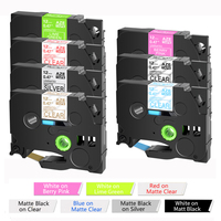 1PCS 12mm Matte Label Tape Compatible For Brother TZE-MQP35 TZ M931 M31 for P-Touch Label Maker Label Printer PT-H110 E100 D400