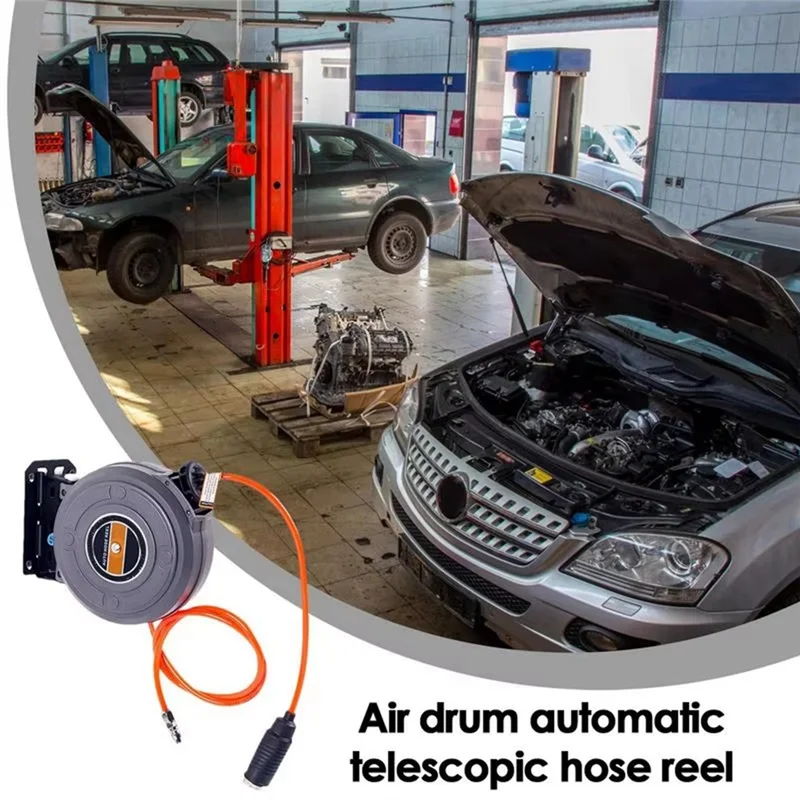 CTHO-Air Drum Automatic Retractable Air Drum Hose Reel Hose Retractor Reel For Car Washing Car Beauty And Repair