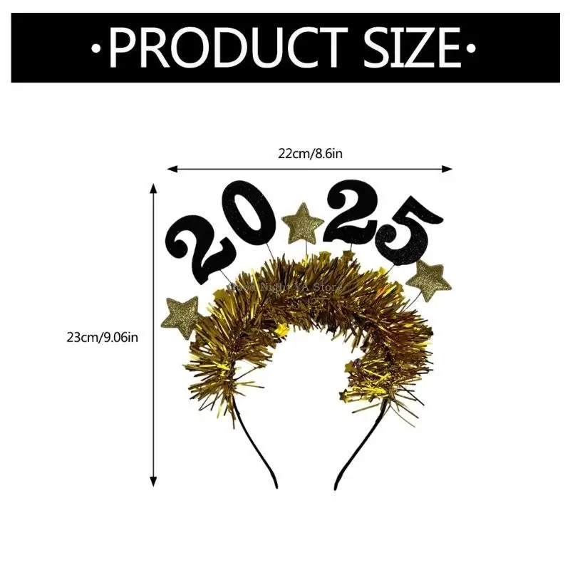 Modieuze Golden Star Headband Headpieces 2025 Hoofddeksels voor feestelijke gelegenheid