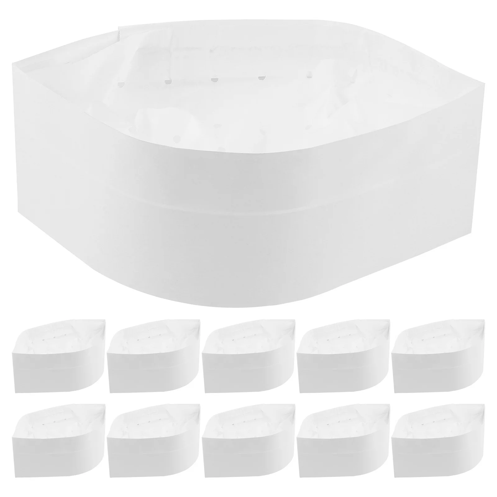 20 Stuks Wegwerp Papier Chef Hoed 20 Chef Caps Voor Koken Bakken Food Service Keuken Restaurant Bakkerij Sushi Bbq Gebruik