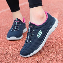 Skechers Women's sports shoes Summer new fashion breathable casual shoes Lightweight comfortable walking shoes