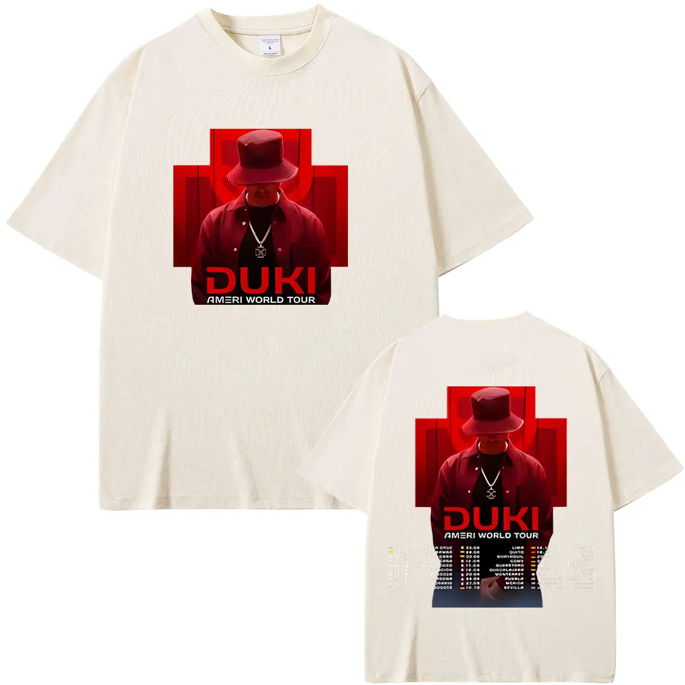 

Rapper Duki Ameri World Tour Graphic T-shirts Men's Vintage Oversized Short Sleeve T-shirt Men Women Fashion Hip Hop T Shirts