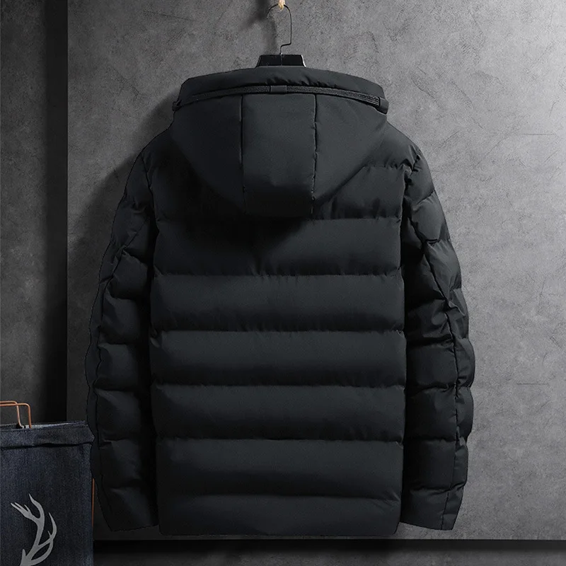 2022 Men's High-quality Winter Clothes New Casual Hooded Thick Cotton Down Jacket