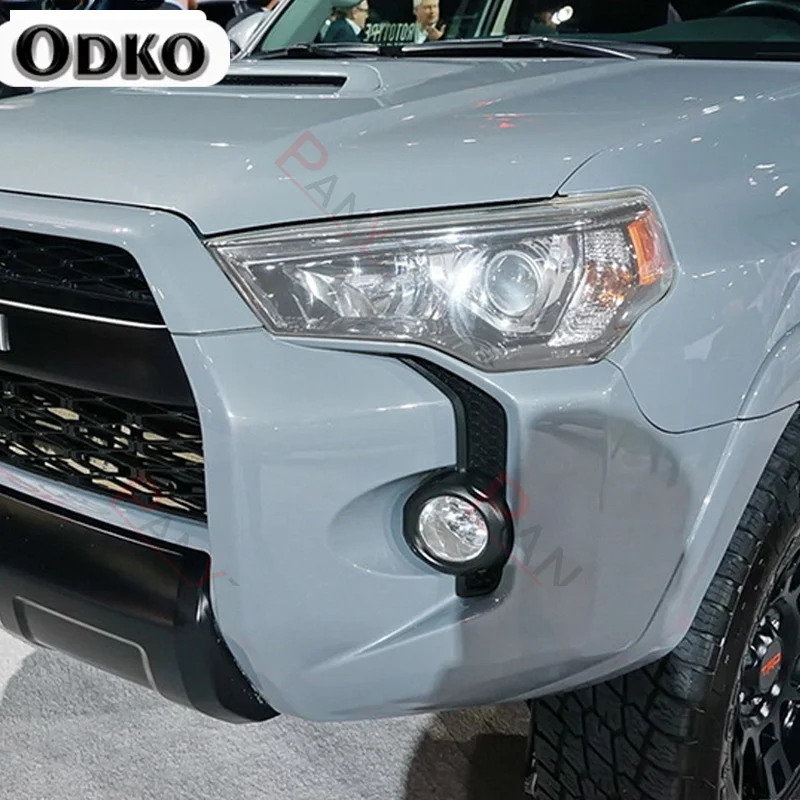 

2 Pcs For Toyota 4Runner 2014-2020 Car Headlight Protective Film Headlamp Restoration Transparent Black TPU Protective