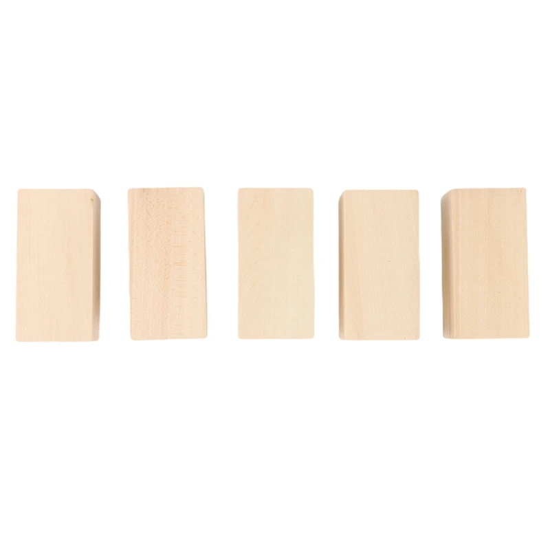 A98E-10Pack Kit di blocchi per intaglio in tiglio Spazi vuoti per principianti Kit di blocchi per intaglio in legno non finito (5L + 5S)
