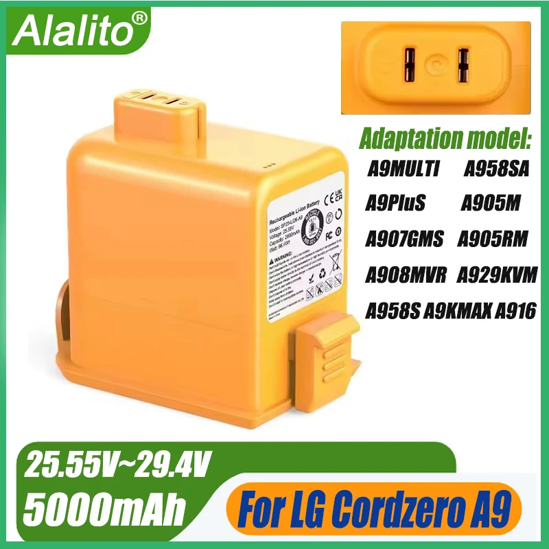 Сменный аккумулятор 25,55 В, 3000 мАч для LG A9, A9S, P9, A9K-CORE, A9MAX, A9T-Ultra, A9K-PRO, A9N, A9M, A9 Plus Сменный аккумулятор 25,55 В, 3000 мАч для LG A9, A9S, P9, A9K-CORE, A9MAX, A9T-Ultra, A9K-PRO, A9N, A9M, A9 Plus