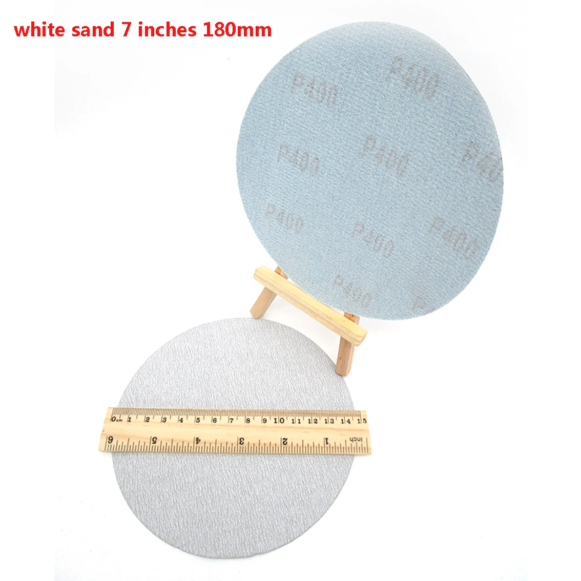 

5-20pcs 7-inch 180 mm Dry Sand White Sandpaper 60-1200 Sanded Woodwork Furniture Aluminum Alloy Grinding Tool