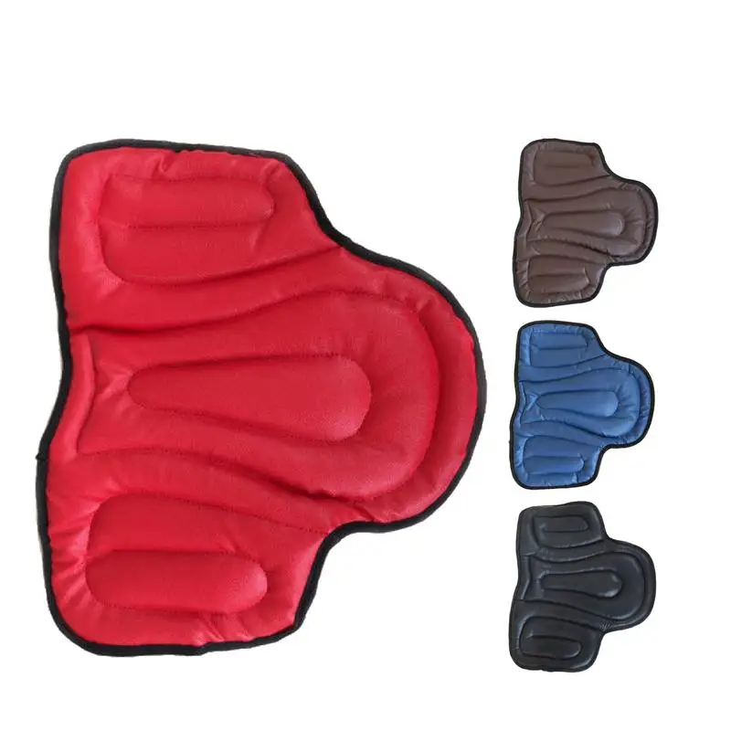 Western Saddle Pads For Horses Saddle Pad Western PU Leather Motorcycle Seat Pads Shock Absorbent Saddle Riding Equipment And