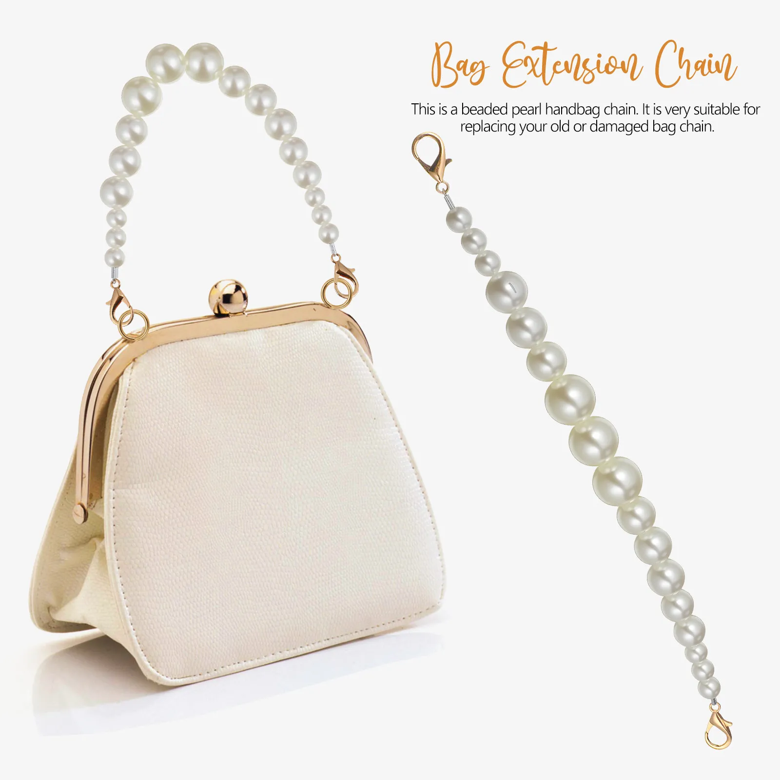 30 Cm Short Handle Replacement Chain Strap Handles Bag Straps for Handbags Belt Purse