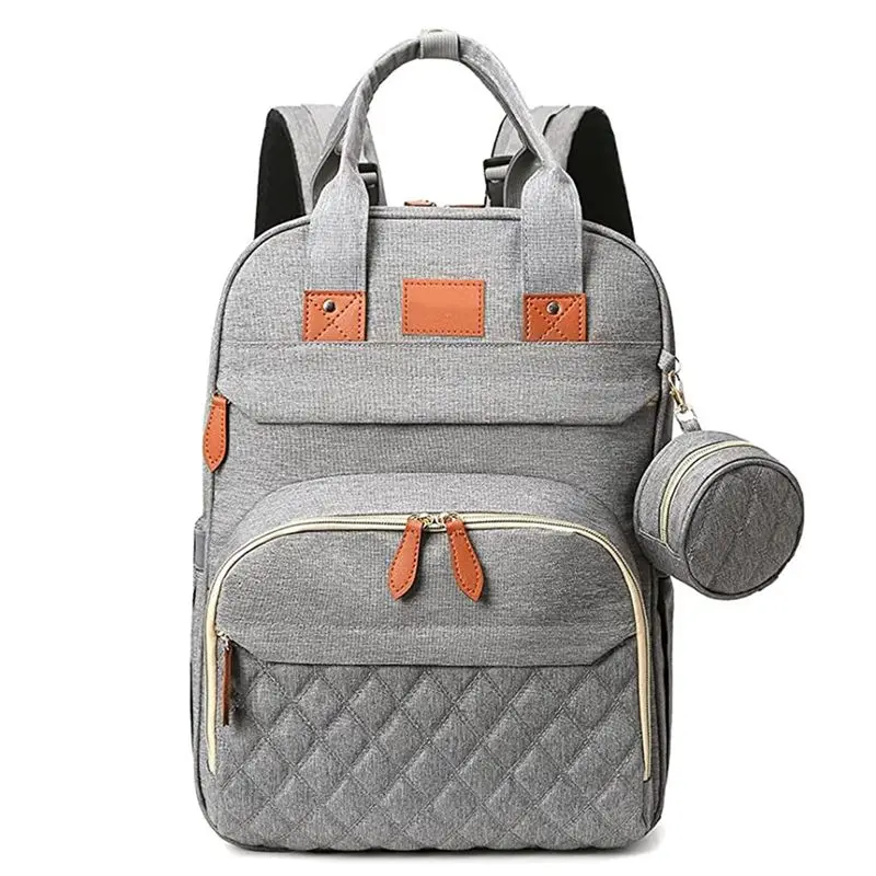 AEE8-3 In 1 Diaper Bag Backpack Foldable Baby Bed Waterproof Travel Bag With USB Charge Diaper Bag Luxury Diaper Bag/Backpack