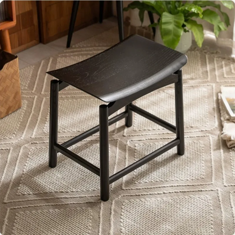 All-solid Wood Vanity Stool Minimalist High-end Bedroom Vanity Stool Practical Home Furniture Sgabello Per Trucco ZY40HZD