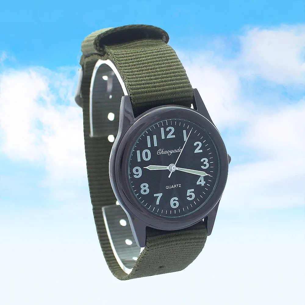 

Children's Nylon Straps Quartz Watch Kids Wristwatch Gift for Boys and Girls