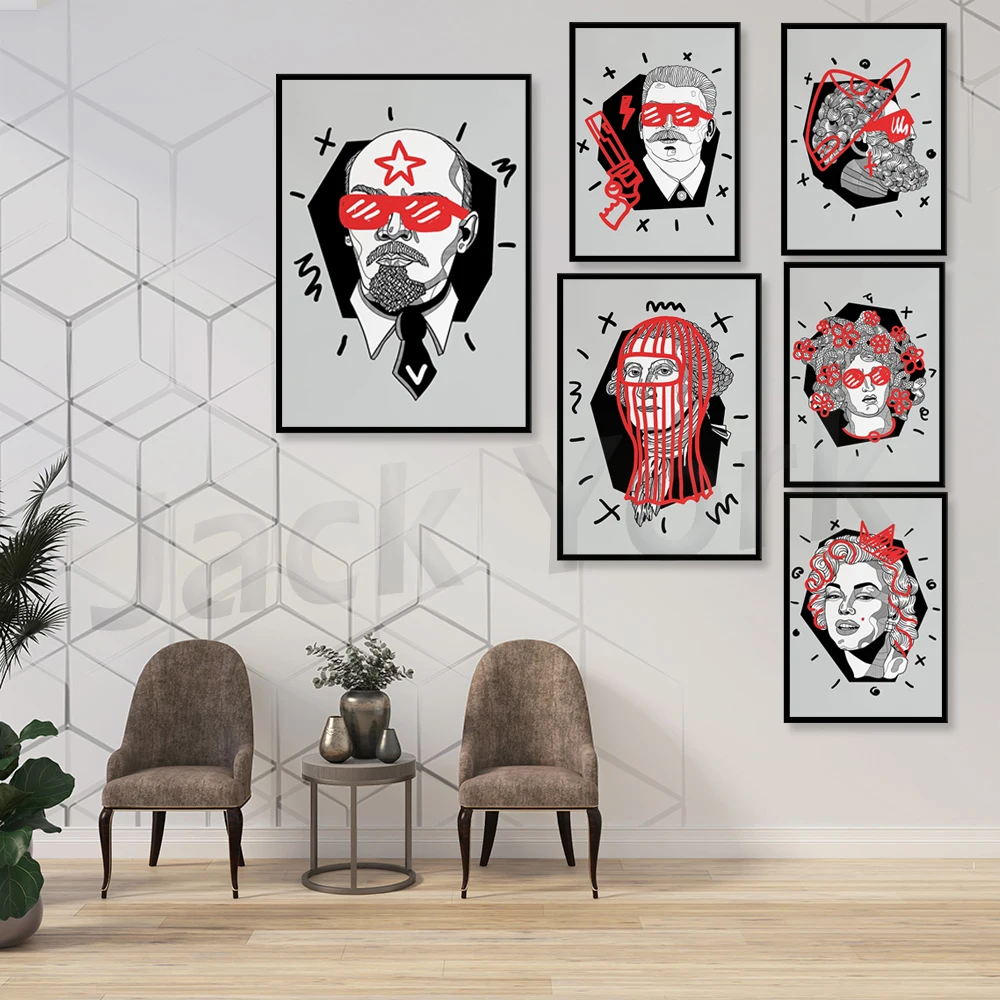 النحت، فن النحت الحديث، ملصق النحت، ديكور جدران المنزل، هدية للمنزل، فن الحائط، فن النحت #3