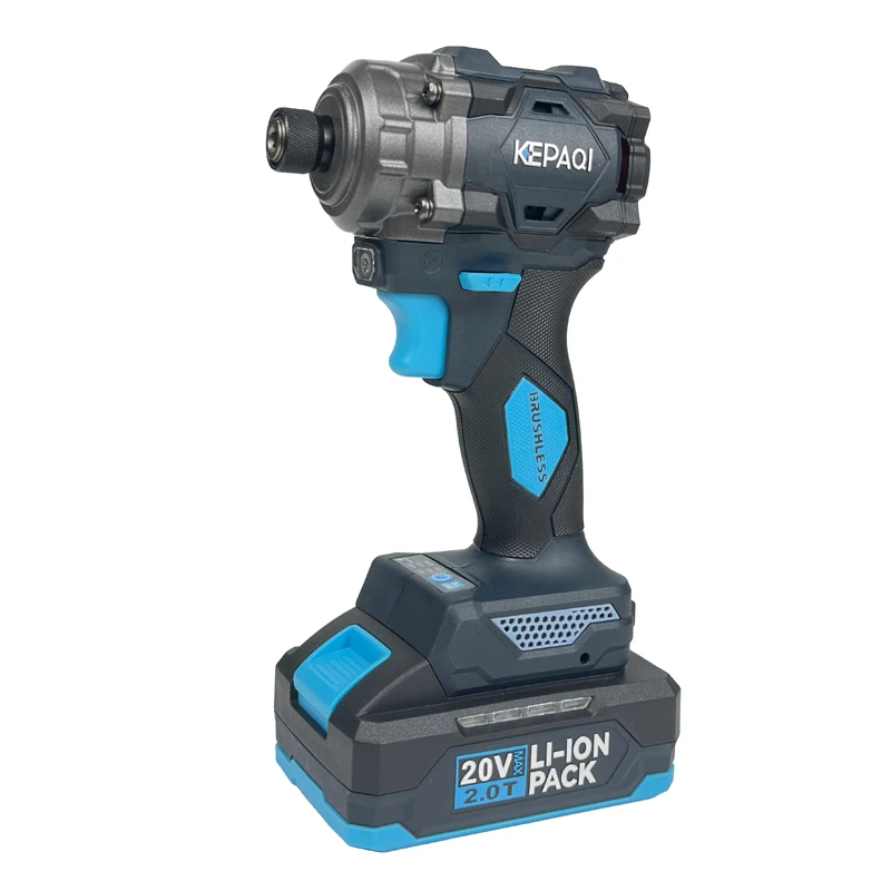 

20V Cordless Electric Impact Driver Set 230N.M Impact Driver with Brushless Motor Industrial Grade Battery Powered