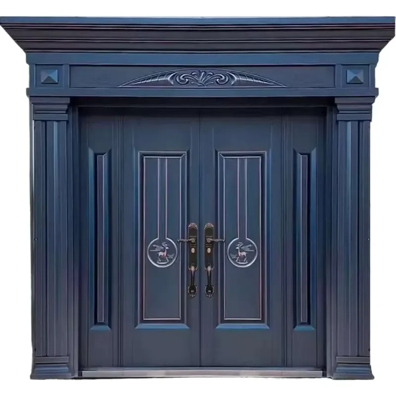 Premium Selected Zinc Alloy Door Full Color Size Customizable Villa Courtyard Entry Factory Direct Wholesale