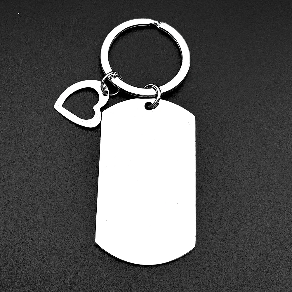 Inspirierender Schlüsselanhänger Geschenk für den Arbeitsplatz, Schlüsselring für Frauen und Männer, Edelstahl in Silberfarbe, Herz-Design, Bestseller, Dankeschön-Hundemarken-Schmuck – Detail 7