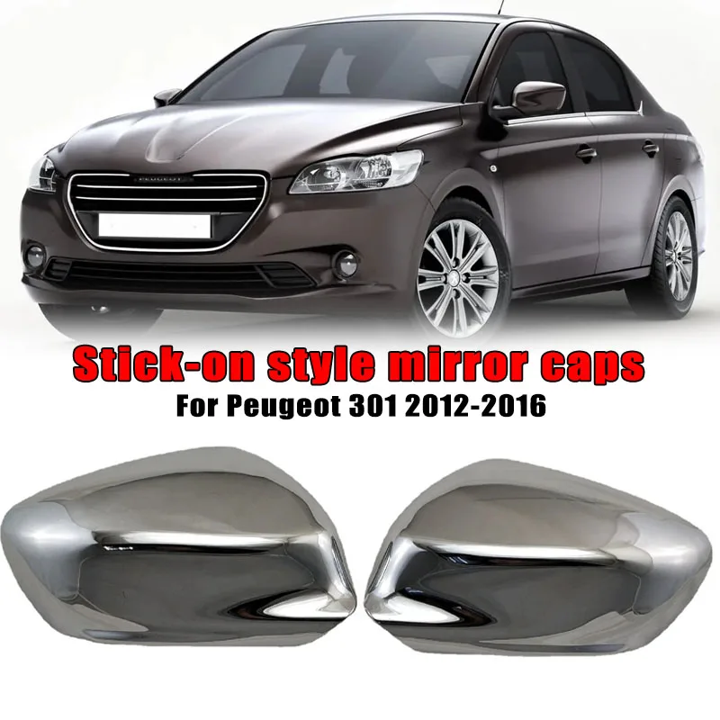 Per Peugeot 301 2012 2013 2014 2015 2016 Calotte Specchietti Retrovisori Adesive, Copertura Specchietto Retrovisore Auto, Alloggiamento Specchietto Retrovisore