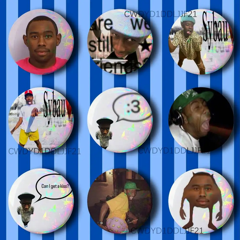 

T-Tyler The C-Creator Memes Funny Badge Handmade Button Brooch for Backpack Hat Shirt Accessories Gifts