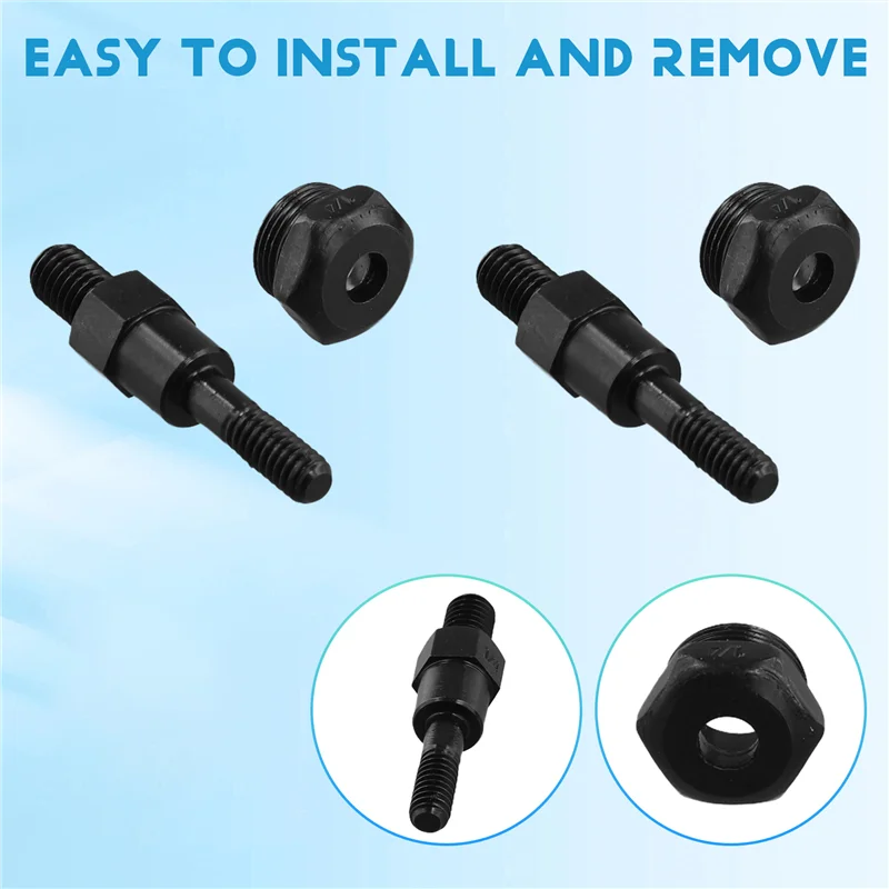 【CALIENTE】 Pieza de herramienta remachadora de tuerca de remache manual Reemplazo de mandril roscado para remache de tuerca manual SAE 1/4-20 Paquete de 2