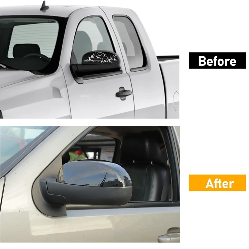 Side Mirror Cover Cap Trim For Chevrolet Silverado Avalanche Tahoe Suburban GMC Sierra Yukon Accessories