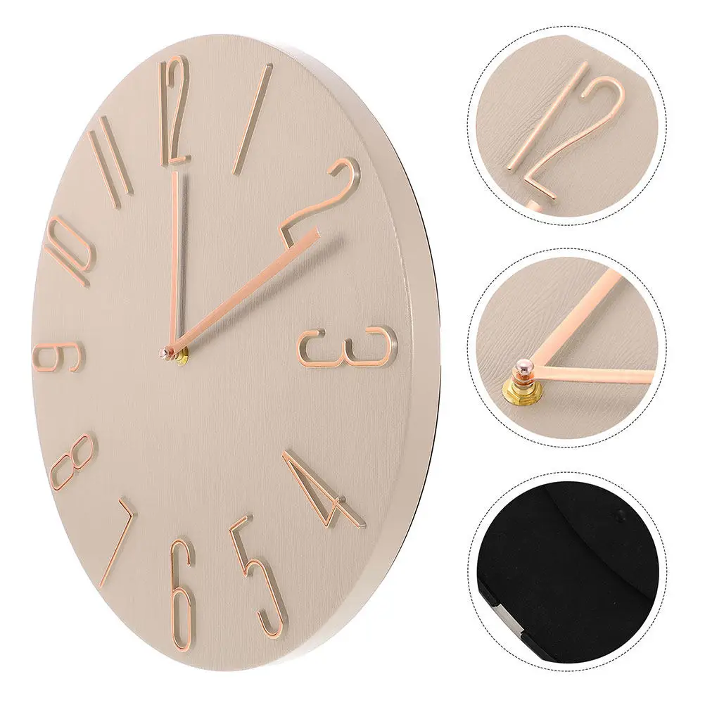 Oversized Lightweight Mute Wall Clock Modern Minimalist Design Wall Hanging Clock for Kids Room Living Room Bedroom Home Decor