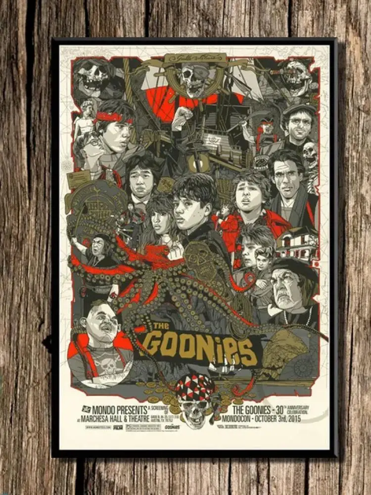 The Goonies Classic Moives Poster Print Wall Art Canvas Painting Films Picture for Living Room Bedroom Decoration Christmas Gift