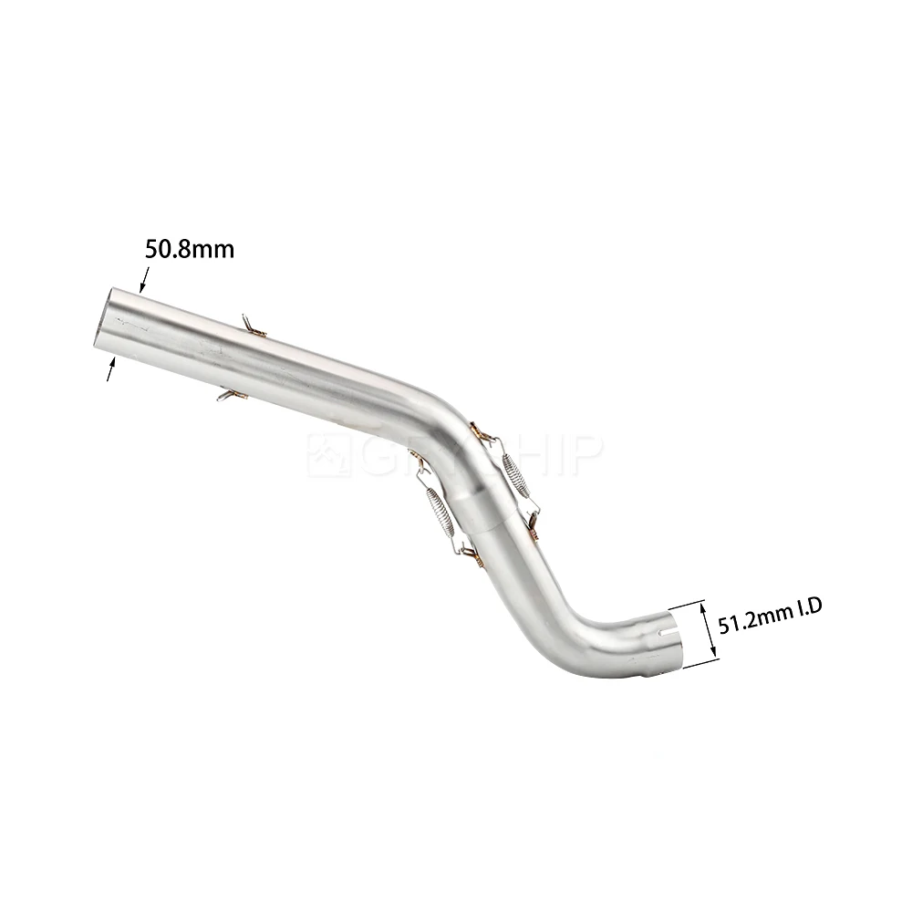 For Triumph Tiger Sport 2013 to 2018 2019 2020 Tiger 1050 Sport Escape Slip-on Motorcycle Exhaust Muffler Mid Link Pipe 51MM