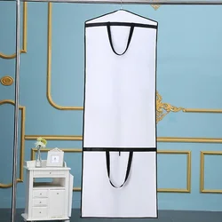 Portable Clothing Dust Cover Protector For Bridal Wedding Dress Gown Foldable Dustproof Protection Bag Can Be Custom  LOGO