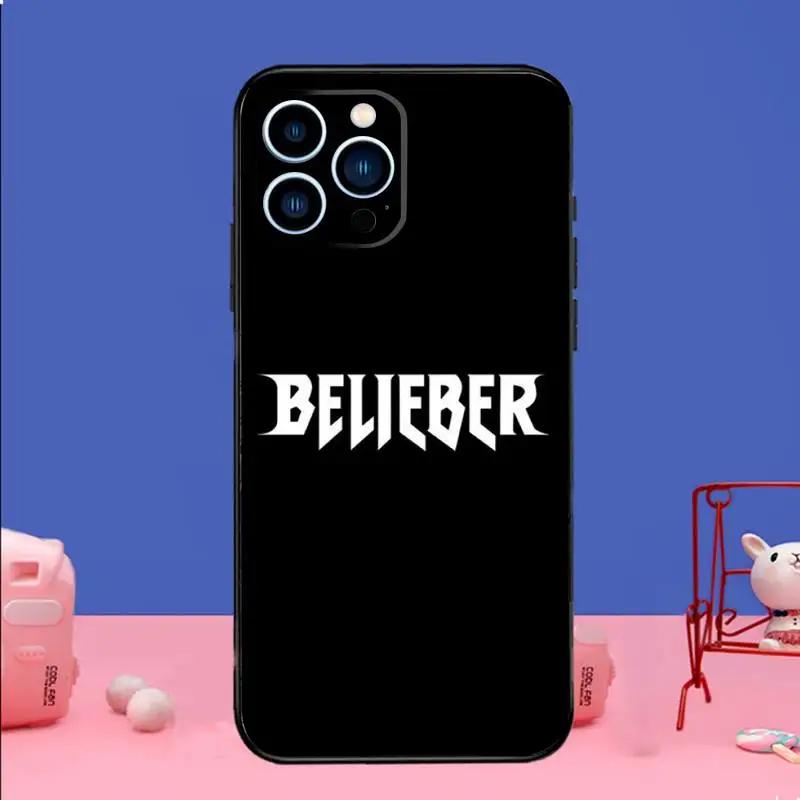 J-Justin Singer B-Bieber Phone Case For iPhone 15 14 13 12 11 Pro Max Xs Xr X 7 8 Plus 12 13 Mini Silicone Black Cover