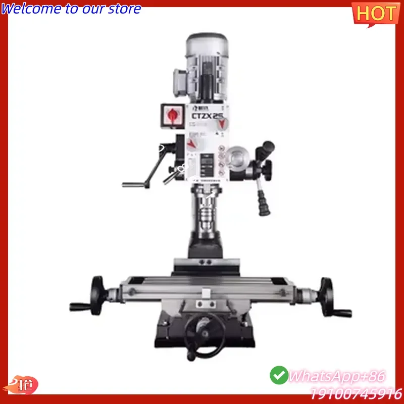2026 Vertical Drilling & Milling Machine with Motor and Gearbox 220/380V Multifunctional 25mm Drilling & 52mm Milling