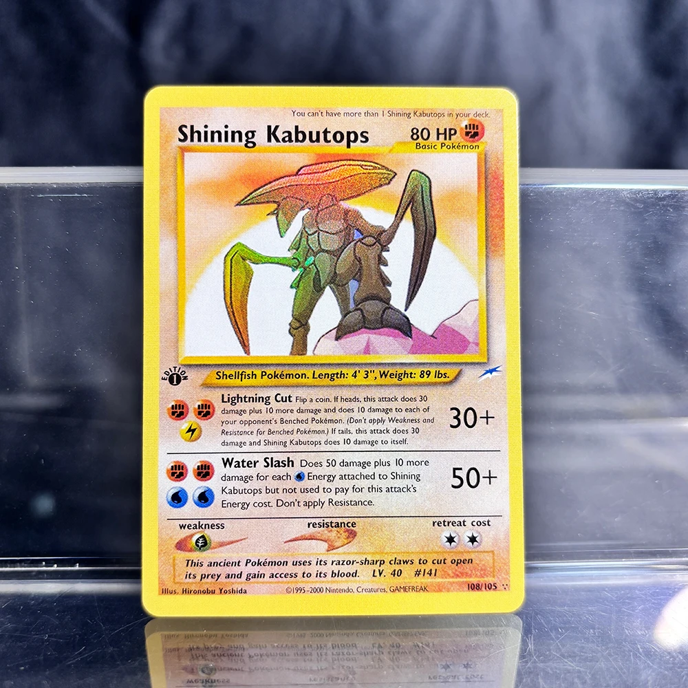 Holographic Game Trading Collection PTCG Proxy Cards Charizard Pikachu Mew EX Singl PKM Folienkarten Gengar VMAX Skyridge (SK)