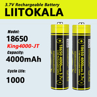 1-20pcs LiitoKala Lii-King4000 Highest Capacity 18650 4000mAh battery Original 3.6V Reachargeable batteries for flashligh