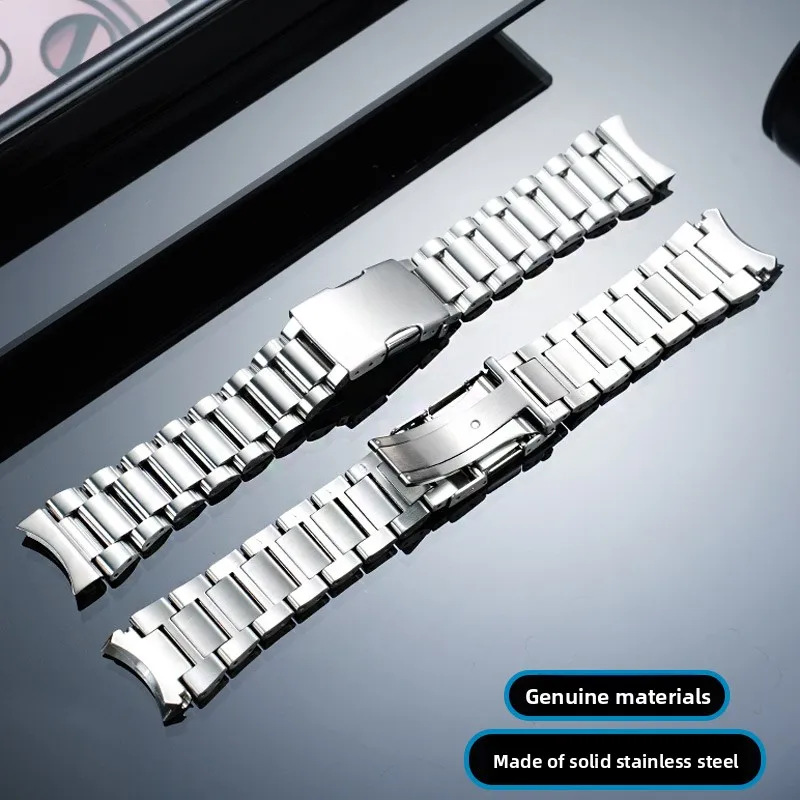 22mm Curved End Stainless Steel Watch Band For Citizen Eco‑Drive Perpetual Calendar JW0148 JW0139 Metal Replacement Strap men