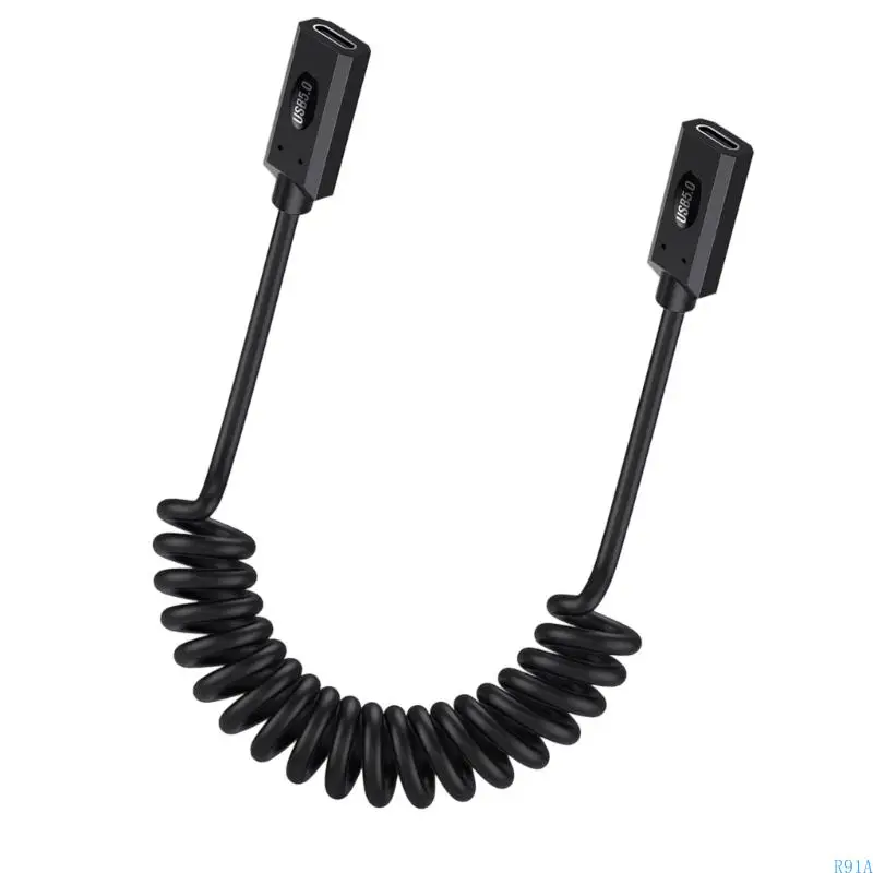 R91A Advanced USB5 Type C Extension Cable 80GBPS سرعة البيانات PD240W الشاشات المزدوجة