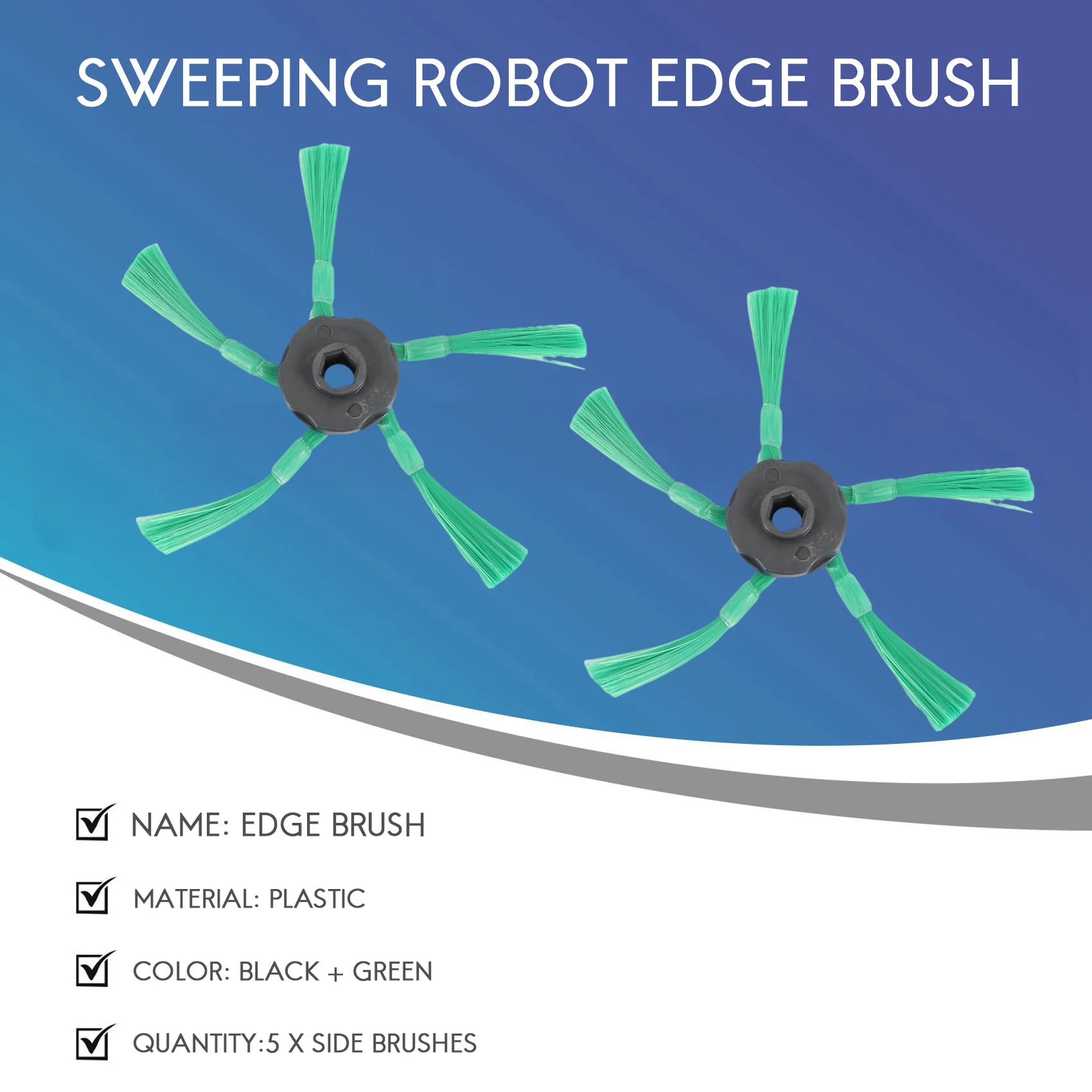 newA10R Accessories Round Brush Filter Side Brushes Spare Parts for Kobold VR200 Robot Vacuum Cleaner